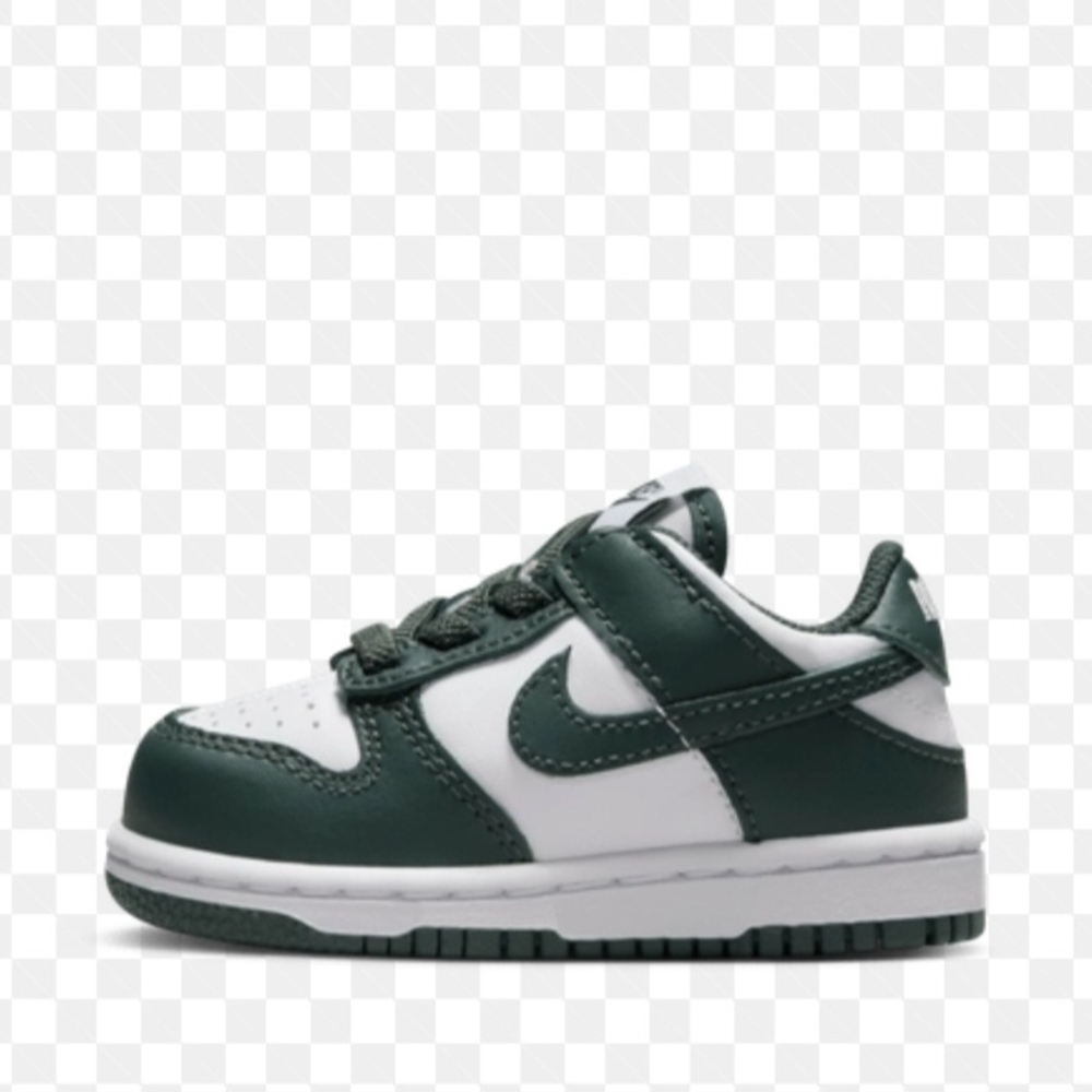 Nike Kids' Dark Green and White Sneakers